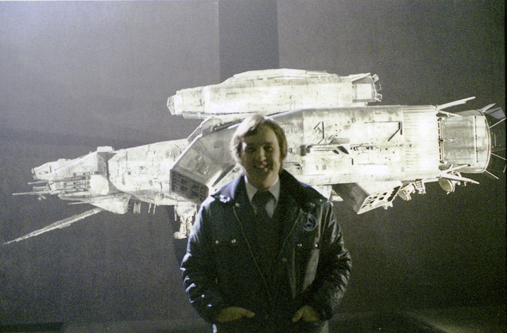 Pat in front of the Nostromo